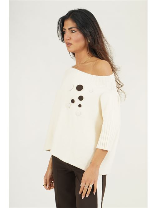 Maglia in viscosa GM by Gai Mattiolo | GM4328ACCBURRO